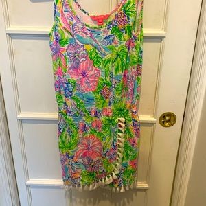 Lilly Pulitzer Jarrett Romper Tassel Size Small